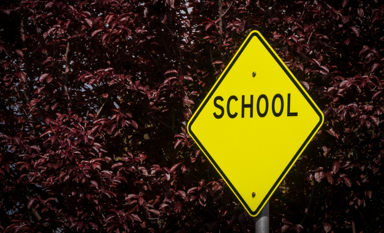 school sign